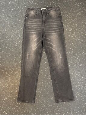 bp Women’s Straight Jeans in Washed Black